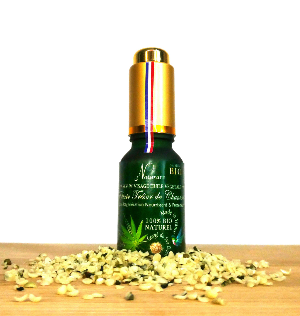 ORGANIC HEMP TREASURE ELIXIR - Vegetable Oil Serum, Food Supplements